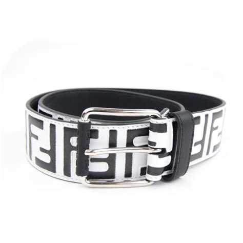 white fendi belts|black and white Fendi belt.